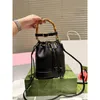 Cowhide Bucket Bag for Women Mini Shoulder Handbag Storage Bag Small Tassel Leather Girls Womens Messenger Bag