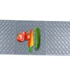 Table Mats Silicone Dish Drying Mat Collapsible Drain Pad Kitchen Countertop Draining Sink For Dishes Chopsticks Cups