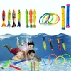 Sand Play Water Fun Kid Summer Swimming Diving Toys Set Pool Game Seaweed Stick Shark Rocket Throwing Underwater Games Accessori 230711