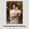 Toile Art Reproduction Classique Portrait le Jeune Frère William Adolphe Bouguereau Peinture À La Main Luxueux Décoration Murale