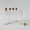 Förvaringsflaskor 30st/lot 35ml Klart Transparent Glas Med Kork Driftflaska För Bröllop Semesterdekoration Julklappsburkar