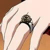 Vigselringar Rozen Maiden Lampe Shinku Cosplay Retro 3D Rose Finger Ring Reiner Rubin Kostymer Rekvisita Jewerly Anime Merch 230710