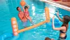 Sandspiel Wasserspaß Aufblasbares Schwimmbadspielzeug aufblasbares schwimmendes Volleyballgestell Wassernetz Erwachsenenspiel 230711