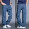 Męskie dżinsy Trend 2023 Miękkie spodnie retro Workowate Elegancki Regularny Prosty Męskie Spodnie kowbojskie Jasnoniebieski Klasyczny Lato Casual List