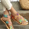 Sandali Summer Flat Colorful Butterfly Decorated Beach Outdoor Women s Shoes for Women 230711