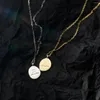 Chains 46cm Female Silver 925 Necklace Minimalist Fashion Irregular Pendant For Women Jewelry Girt Girls