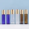 10ml Glass Roll On Bottles Transparent Frosted Rolls Beaded Bottle Perfume Split-bottle Travel Portable Mini Cosmetics Empty-Bottles by sea T9I002372