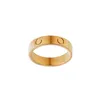 Anéis de amor homens designer anel parafuso diamante titânio aço bague mulheres anel banhado a prata ouro rosa ouro casal jóias para amantes 4mm 5mm 6mm presente de casamento n