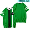 T-shirt da uomo Bambini Ragazzi Ragazze Anime Ben10 T-shirt Camicia a maniche corte per 1 2 3 4 5 6 7-14 anni Abbigliamento per feste per bambini Magliette Top
