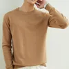 Männer Pullover Gestrickte Pullover Männer O Neck Lose Beiläufige Pullover Bodenbildung Shirt Herbst Winter Einfarbig Q366