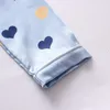 Pigiama Ragazza Pigiama Set Ragazzo Vestiti per bambini Pigiama per bambini Pigiama Bambino Orso Pipistrello Cuori Manica corta Top Pantaloni lunghi Pigiama Camicia da notte 230710