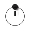 Wall Lamps Nordic Line Circle Modern Living Room Background Sconces Lights Brass Bedroom Bedside Aisle Bathroom De Fixtures