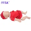 Poupées IVITA WG1528 43 cm corps complet Silicone Reborn bébé poupée réaliste fille jouets non peints avec sucette pour enfants cadeau 230710
