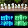 10PCS Lichtgevende Boom Elfen Geest Prinses Mononoke Micro Landschap Figuur Ornament Gloeiende Miniatuur Tuinieren Ingemaakte Decor Gift L230620