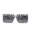 Designer Top Off w Sunglasses New Fashion Trendsetter White Hollow Out Design Box Oeri025