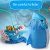 Novelty Games White Fishing shark interactive Board Game desktop biting hand whole Maggot Montessori Educational toy for children Birthday gif 230710