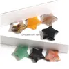 Stone Natural Crystal 30Mm Star Ornaments Quartz Healing Crystals Energy Reiki Gem Jewelry Making Accessories Living Room Decoration Dhrs3