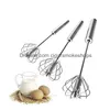 Egg Tools Semi-Matic Garde RVS Hand Push Blender Klopper Melkopschuimer Mixer Roerder Keuken Veelzijdig roergereedschap Drop D Dhpbd