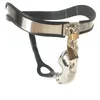 Dispositifs de chasteté T Back Type Ceinture de chasteté masculine Manchon de pénis Cage à bite en métal avec dispositif de verrouillage Plug anal Sex Slave BDSM Sous-vêtements pour hommes 230710