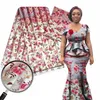 Pullu Dantel Organza İpek Kumaş Streç saten ipek şifon kumaş 4 yarda 2yards patchwork ankara elbisesi için Afrika balmumu kumaş 305i
