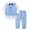 Suits Boys Suit for Weddings Kids Prom Party Tuxedo Formal Blazer Pants Children s Wedding party Performance Costume school uniform 230711