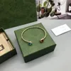 Bransoletki w stylu mody Kobiety Biez Boggand Mankiet Mankiet Projektant Mineter Jewelry 18K Gold Stated Stal nierdzewna miłośnicy ślubu Bransoletka CGB-030