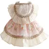 Vêtements pour chiens Vêtements de luxe Printemps Été Chat Princesse Robe Couture Lolita Phnom Penh Petit Teddy Pet Appearl