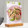 Business Card Files Sign Holder Wood Base Office Restaurants Store Menu Picture Frame Desktop For Table Top Dual Use T L Shape A4 A5 Double Sided 230710