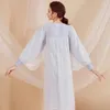 Vêtements de nuit pour femmes à manches longues chemise de nuit Royal doux belle princesse Hanfu pyjamas grande taille peut porter des vêtements à la maison