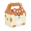 Wrap Prezent 5PCS Jungle Animal Temat Party Favor Cake Box Zoo Boxy Dzieci urodziny Baby Shower Candy Desser Pakowanie