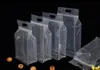 Bolsas de embalaje 50pcs 3D Portable Stand up Clear Plastic Zip Lock Bag Transparente Coffee Snack Supermarket Party Regalos de boda Bolsas de embalaje 230710