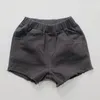 Shorts 1 6 ans bébé garçons filles Denim coton couleur unie coréen japon Style pantalon pour l'été 230711