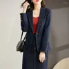 Damenanzüge Jeans Blazer Jacken für Frauen Frühling Vintage Anzug Jeansjacke weiblich Plus Größe 3XL Casual Tops Oberbekleidung