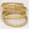 Bangle Dubai Bangles For Women Girl rhinestones Jewelry 14k Gold plated Africa luxury Saudi Arab Bracelets Habesha Indian Bride Gift 230710