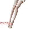 Women Socks Long Thin Lace Top Silicon Stockings Silk Smooth Black White Sexy Insgram Sock