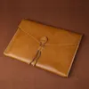 Filing Supplies A4 Leather Folder Nature Genuine leather Document Bag Business a4 Paper Organizer Office School 230711