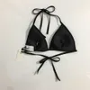 23ss dwuczęściowy strój kąpielowy bikini damskie projektant kostium kąpielowy bikini stroje kąpielowe sexy zasznurować diamentowy guzik bikini w kształcie litery T figi zestaw zestaw montażowy kobiety ubrania