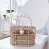 Sacs de soirée diamants panier soirée pochettes femmes luxe évider Preal perlé métallique Cage sacs à main dames mariage sac à main 230711