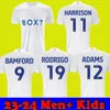 2023 2024 Bamford Leeds Uniteles Soccer Jerseys Ampadu Aaronson Gyabi James 23 24 Sinisterra Adams Kristensen Marc Roca Harrison Men Kids Football Set Set