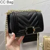 CC Bag Shopping Bags 2022ss Womens Chevron Line Boys Bag Caviar Calfskin Four Color Options Sac à main Gold Hardware Chain Fermoir Cover Square M