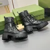 مصمم مصمم نسائي أحذية أستراليا تيم لاند بوتس 6 سم للأزياء على غرار دراجة نارية المشي لمسافات طويلة الحذاء الرمز البريدي الدانتيل الكاحل 35-42