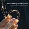 Strings 2M 3M 5M 10M 100 Led Copper Wire 3XAA Battery Operated Christmas Wedding Party Decoration String Fairy Lights