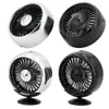 Ventiladores elétricos Câmeras Ventiladores de carro Multi-função Mini USB Ventilador de carro Cooler Grau Rotativo Ventilador de resfriamento Circulador de carro elétrico 12-24V Speed Cooler