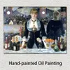 High Quality Handmade Edouard Manet Painting Bar at the Folies Bergeres Modern Canvas Artwork Wall Decor