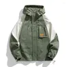 Men's Jackets Simplicity Outdoor Jacket Windbreaker Plus Size Zip Up Clothing Spring Hooded Casual Coat