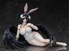 Filmspiele 30 cm FREEING B-Style Overlord IV Albedo Anime Bunny Girl 1/4 PVC Actionfigur Spielzeug Hentai Adult Collection Modell Spielzeug Puppe Geschenke