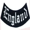 Outlaw England Rocker Ricamato Iron On Patch Motorcycle Biker Club MC Front Jacket Vest Patch Ricamo dettagliato241t