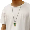 Collane con ciondolo Collana anime vintage Hip-hop occidentale Lega di acciaio inossidabile semplice Gioielli da donna alla moda