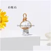 Bedels Natuurlijke Kristalsteen 2Cm Paddestoel Standbeeld Carving Reiki Healing Gold Wire Wrap Hanger Voor Ketting Sieraden Maken Drop Deliv Dh3Ab