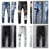 Jeans firmati jeans da uomo jeans tecnologici di moda di alta qualità pantaloni denim firmati di lusso jeans blu neri strappati effetto consumato slim fit